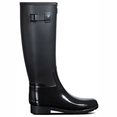 Bottes de Pluie Hunter Women Original Refined Tall Gloss Duo Black